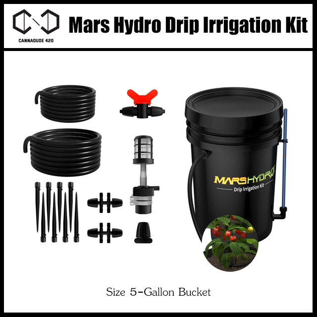 ส่งฟรี-mars-hydro-drip-irrigation-kit-5-gallon-bucket-watering-system-ระบบรดน้ำอัตโนมัติ-mars-hydro