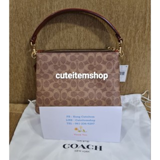 ของแท้/ใหม่ COACH DOUBLE ZIP SHOULDER BAG (C0696)