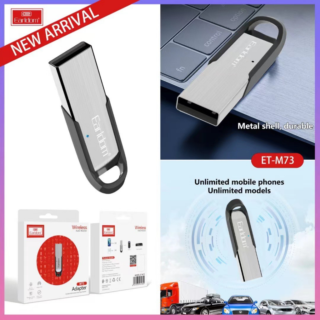 earldom-et-m73-usb-bluetooth-อุปกรณ์เสริมโทรศัพท์-และเครื่องเล่นเช่นลำโพงที่ต้องการเชื่อมต่อบูลทูธ