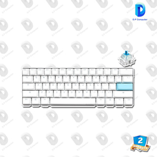 KEYBOARD (คีย์บอร์ด) DUCKY ONE 2 MINI PURE WHITE RGB (CHERRY MX BLUE) (RGB LED)