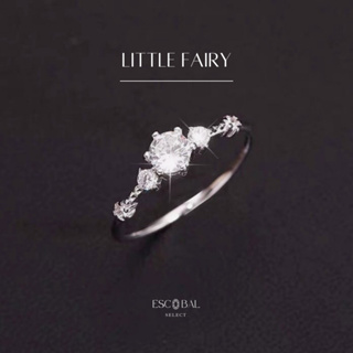สินค้า ESCOBAL💕พร้อมส่ง แหวนเงินแท้ Little Fairy แหวนเพชร แหวนน่ารัก แหวนมงคล แหวนแฟชั่น แหวนผู้หญิง แหวนปรับขนาดได้ แหวน cz