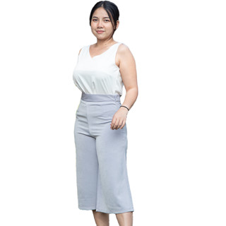 (สีเพิ่มเติม) กางเกงผ้าฮานาโกะ รุ่น ขาบาน 5 ส่วน ไซส์ S-3XL