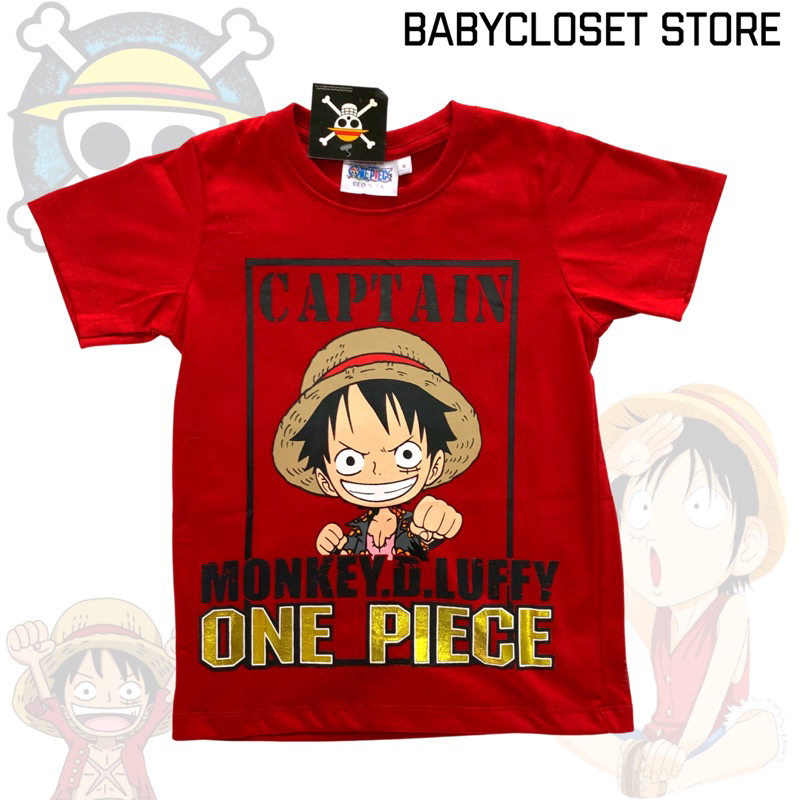 เสื้อยืด-เด็กผู้ชาย-one-piece-ของแท้