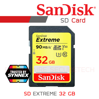 SanDisk SDSDXVE-032G-GNCIN 32GB SD Card Extreme SDHC UHS-I Memory Card - 90MB/s, C10, U3, V30, 4K UHD