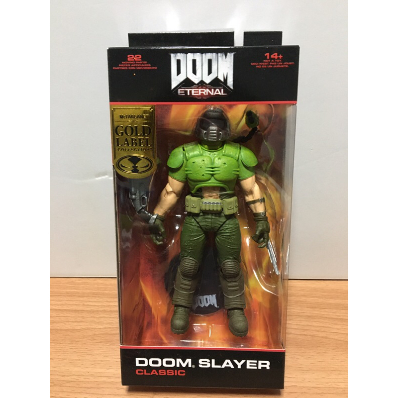McFarlane Toys Doom Eternal Doom Slayer Classic Doomguy Skin Gold Label ...