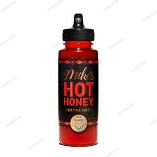 Mikes น้ำผึ้งเผ็ด  Hot Honey Extra Hot ขนาด 12oz (340g.) ใช้ราดบนอาหาร ราดพิซซ่า ไก่ทอด บาร์บีคิว (BBF 15/Jun/2027)