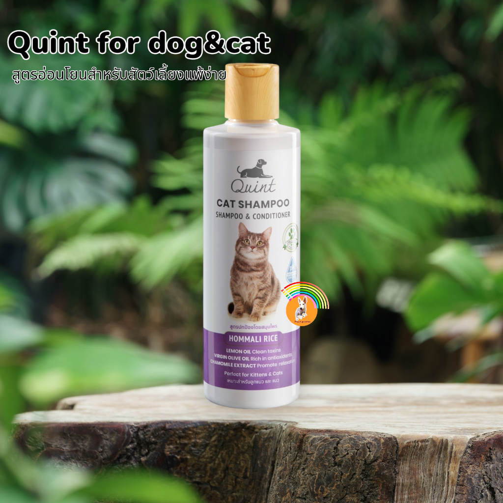 Quint 250ml.cat shampoo &Conditioner สูตรปกป้องโดยสมุนไพร Shopee Thailand
