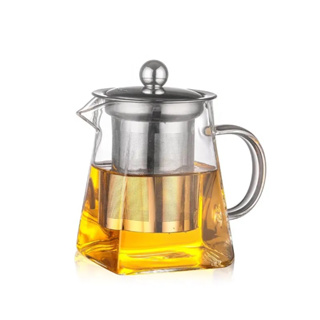 เหยือกชงชา กาน้ำชา ที่ชงชา แก้วชงชา มีหูจับ กรองสแตนเลส 304
