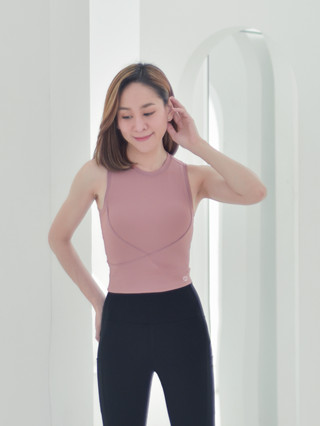 Simply Bra Tank เสื้อสปอร์ตบรา สปอร์ตบราเต็มตัว มีฟองน้ำ เสื้อกล้ามมีบรา บราตัวยาว ใส่สวย แห้งไว FitMeSportswear