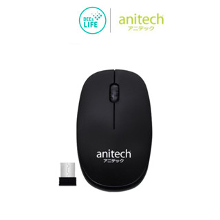 [มีประกัน] Anitech แอนิเทค Wireless mouse เมาส์ไร้สาย รุ่น W217 สีดำ