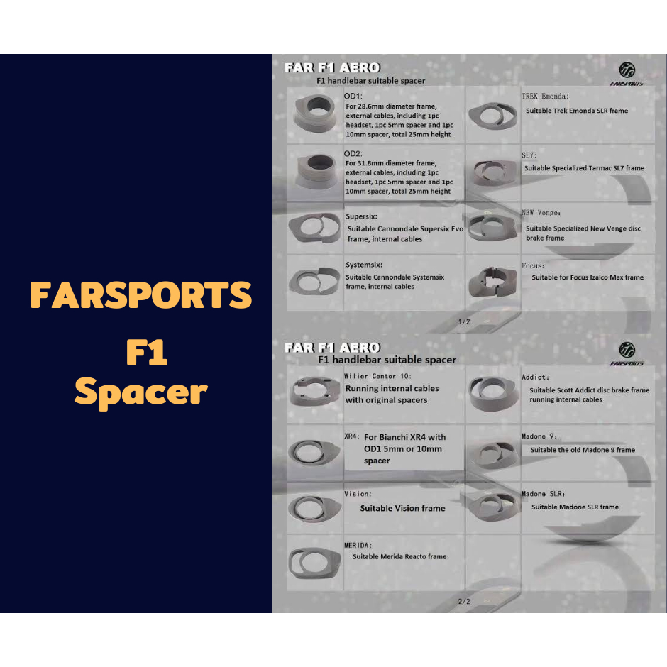 farsports-spacer-สำหรับจักรยานทุกแบบ