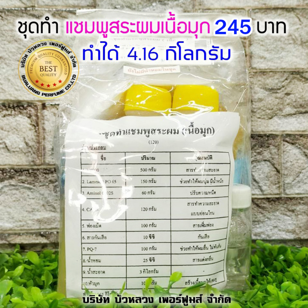 ชุดทำแชมพูสระผมเนื้อมุก-1-ชุดทำได้-4-16-kg-พร้อมวิธีทำอย่างละเอียด-แชมพูสระผม-สินค้าคุณภาพ-พร้อมส่ง