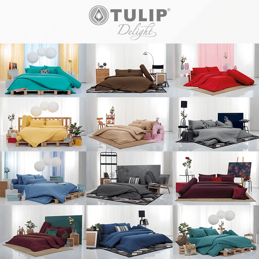 12-โทนสี-tulip-delight-ชุดผ้าปูที่นอน-สีพื้น-in-the-moment-total-ทิวลิป-ชุดเครื่องนอน-ผ้าปู-ผ้าปูเตียง-ผ้านวม-ผ้าห่ม