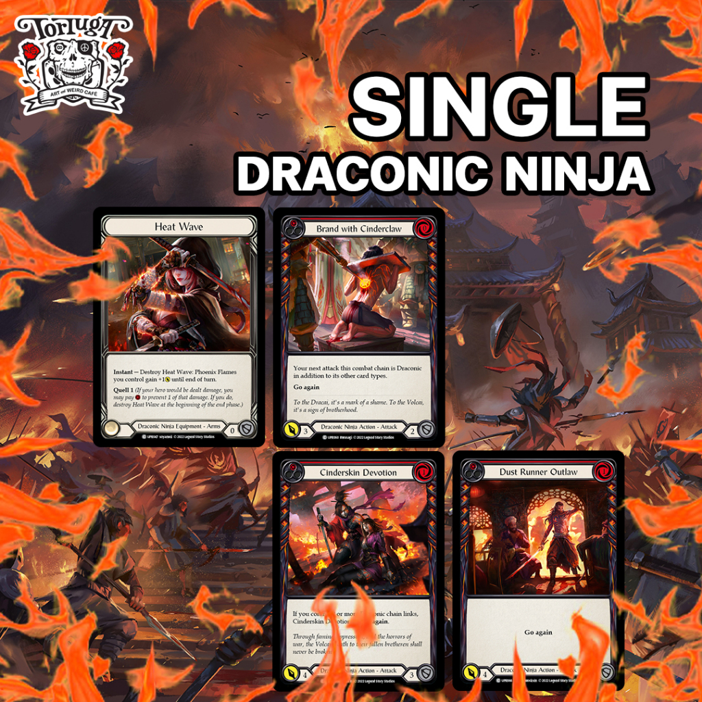 Draconic Ninja COMMON UPR Flesh and Blood TCG Single การ์ดระดับ