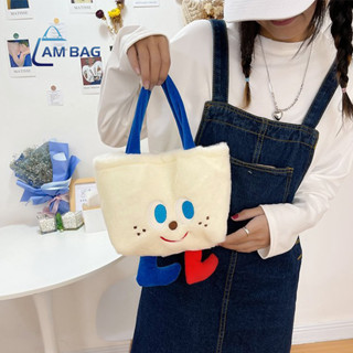 Am Bag ✿ กระเป๋าถือ คล้องแขนขนนุ่ม ตัวการ์ตูนดิสนีย์น่ารัก มีซับด้านใน สินค้าพร้อมส่ง ✿