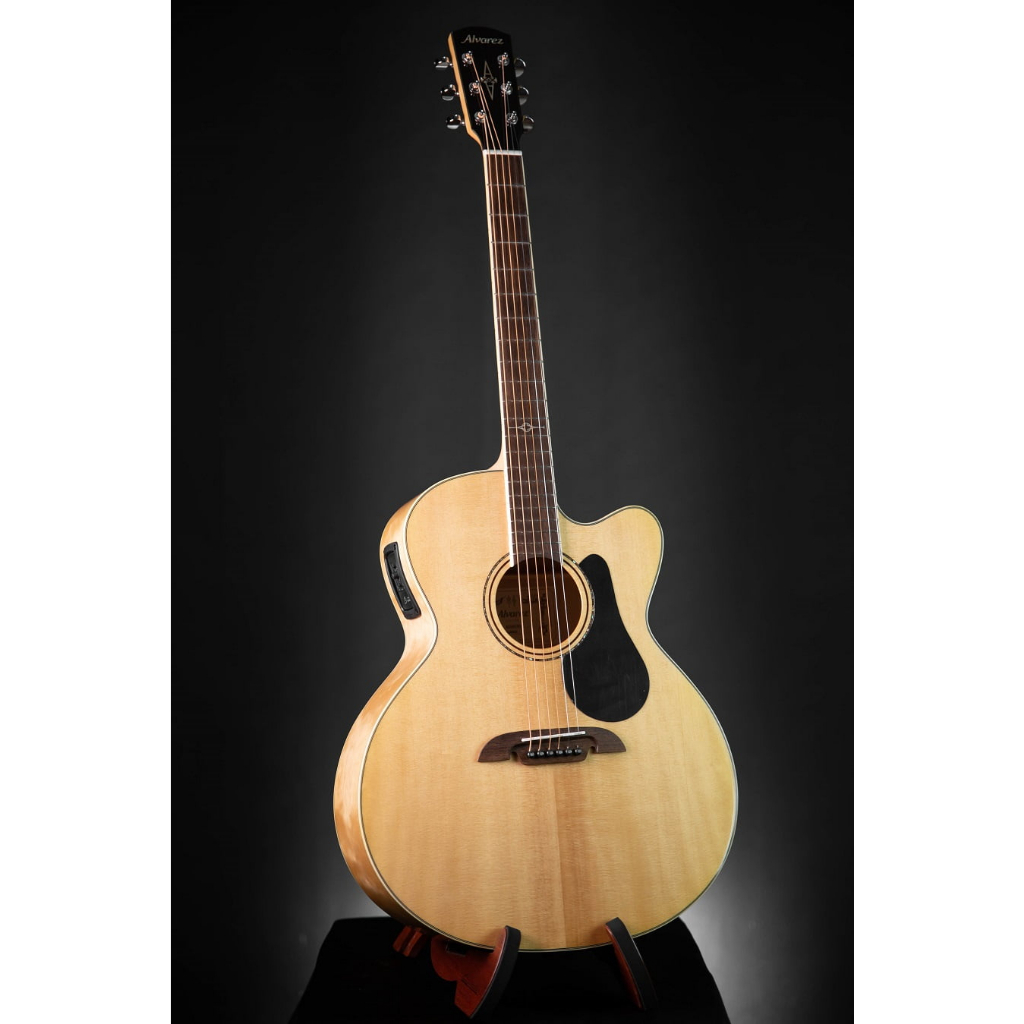 กีต้าร์โปร่ง-alvarez-aj80ce-solid-sitka-spruce-maple-กีตาร์-acoustic-guitar-กีตาร์โปร่ง