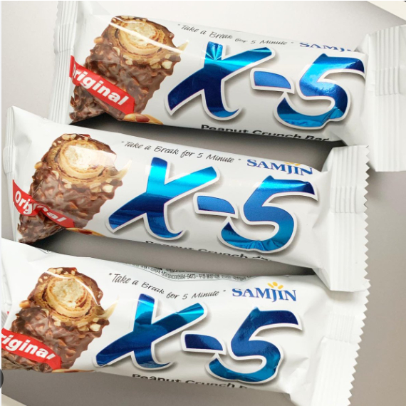 original-samjin-x-5-original-peanut-crunch-bar-ช็อคโกแลตพีนัทบาร์-36g