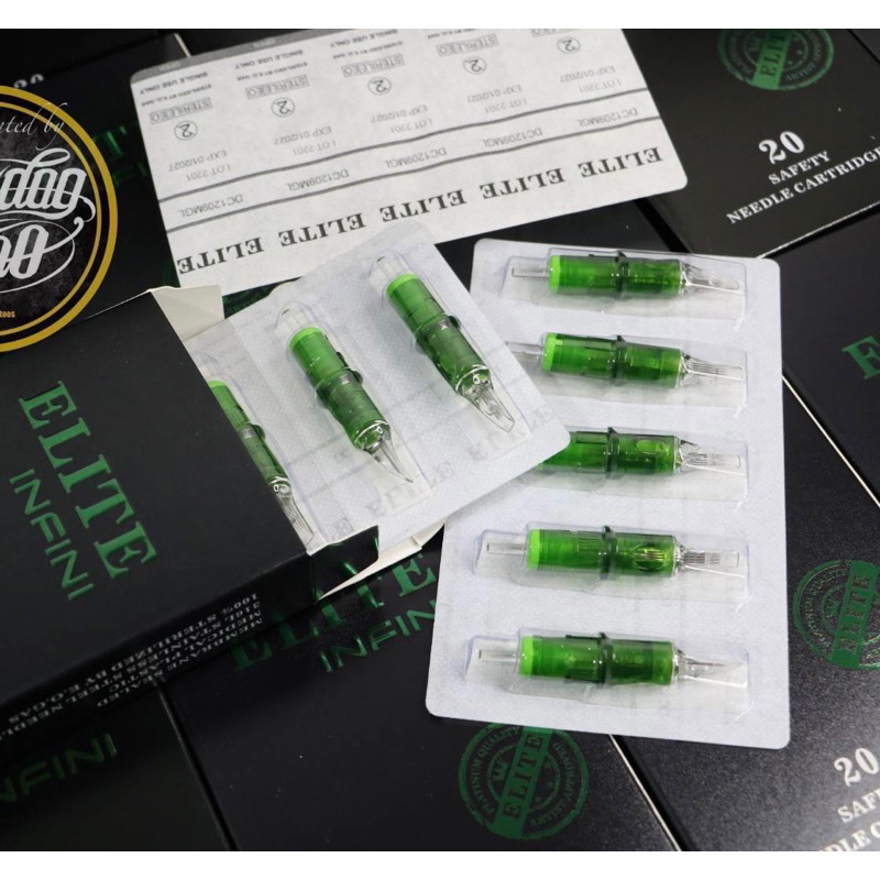 elite-infini-needle-cartridge-เเบ่งขาย-เล่ม-อุปกรณ์การสัก-tattoo