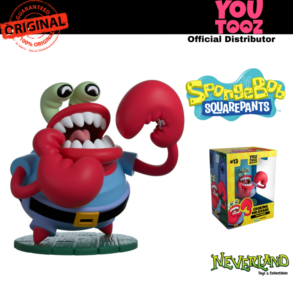 (Sold Out) Youtooz Spongebob Squarepants: Mr Krabs is Choking Vinyl ...