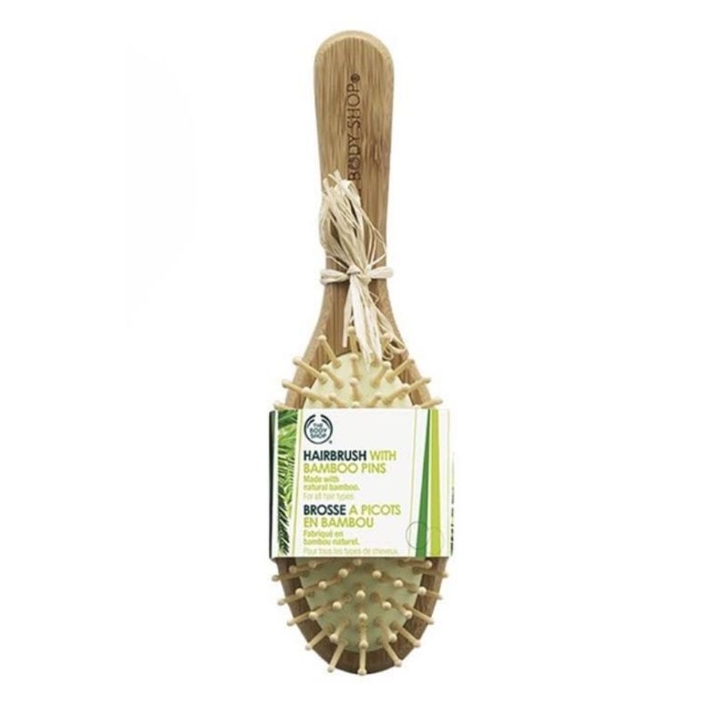 THE BODY SHOP HAIR BRUSH หวีไม้ สุดฮิต พร้อมส่ง Shopee Thailand