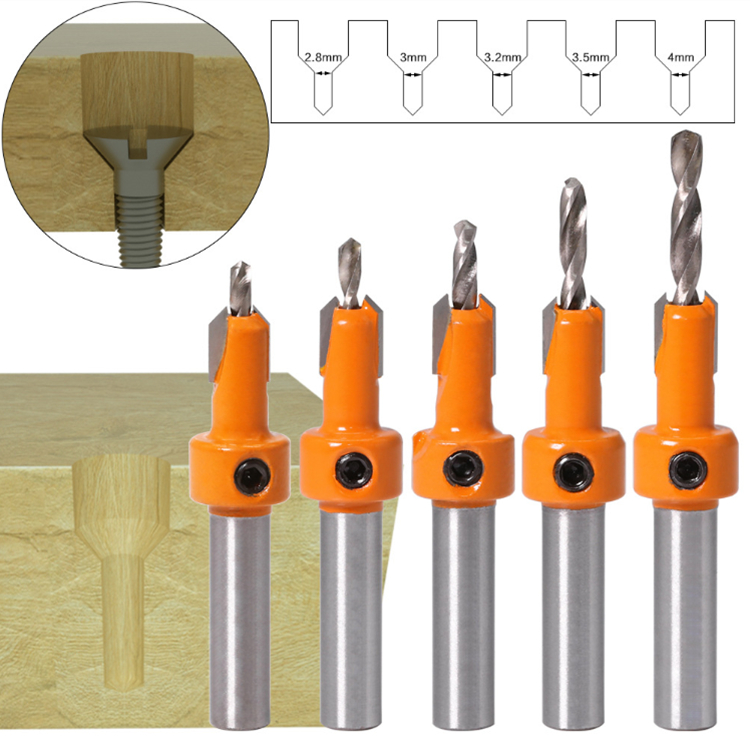 ดอกสว่านเจาะไม้ 8MM 5ชี้น หัวเจาะ Router Bit Wood | Shopee Thailand