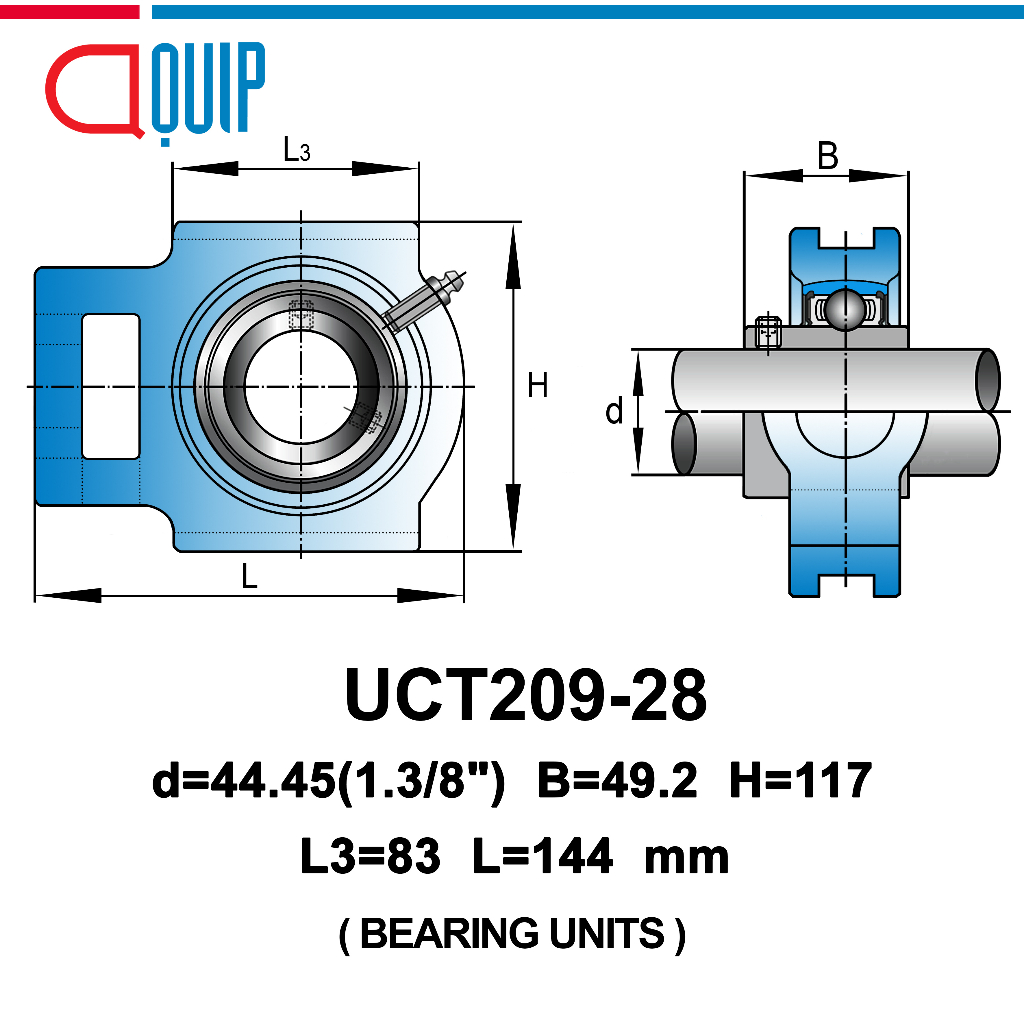 uct209-28-ubc-ตลับลูกปืนตุ๊กตา-สำหรับงานอุตสาหกรรม-รอบสูง-bearing-units-uct-209-28-เพลา-1-3-4-นิ้ว-หรือ-44-45-มม