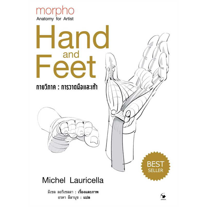 หนังสือ-กายวิภาค-การวาดมือและเท้า-ผู้เขียน-มิเชล-ลอริเชลลา-สำนักพิมพ์-แอร์โรว์-มัลติมีเดีย