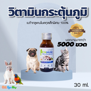 ภาพขนาดย่อของภาพหน้าปกสินค้าเบต้ามูน เบต้า กลูแคน100% 30 ml. Betamune วิตามินกระตุ้นและเสริมสร้างภูมิคุ้มกัน บำรุงแมวและสุนัข เก็บได้ 2 ปี* จากร้าน cathousecattery บน Shopee