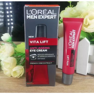 LOreal Mens Sharp Anti Wrinkle Firming Eye Cream 15ml Anti Wrinkle and Fine Line Removal