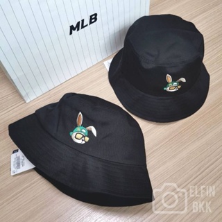 แท้ 💯 รุ่น Limite MLB Rabbit Bucket Hat หมวกปีกกว้าง หมวกบักเก็ต โลโก้กระต่าย สีดำ สีเบจ