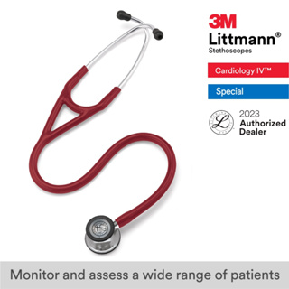 3M Littmann Cardiology IV, 27 inch #6170 (Burgundy Tube, Mirror-Finish Chestpiece)