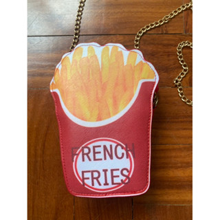 กระเป๋าสะพาย ลายเฟรนฟรายส์ เก๋ๆ สายโซ่ frenchfries kid bag