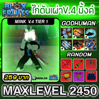 ไอดีไก่ตันBloxFruit6หมัดการันตีเผ่าV4เผ่ามิ้งค์