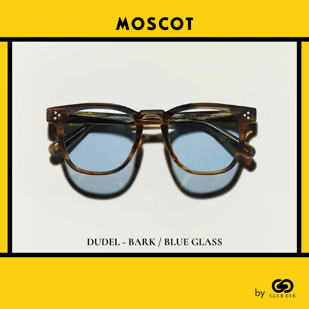 moscot-แว่นกันแดด-มอสคอต-รุ่น-dudel-สีกรอบ-bark-สีเลนส์-blue-glass-ไซซ์-51-ของแท้-มีประกัน