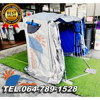 โรงจอดรถ สำหรับมอเตอร์ไซค์สำเร็จรูป ยืดหดได้ CARSBRELLA รุ่น TWIN SCOOT  Aluminium Frame