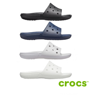 สินค้า [ลิขสิทธิ์แท้] CROCS Classic Crocs Slide - Comfort Sandal ใส่สบาย รองเท้าแตะ คร็อคส์ แท้ รุ่นฮิต ได้ทั้งชายหญิง รองเท้าเพื่อสุขภาพ