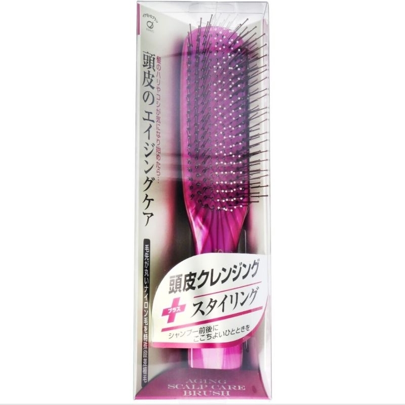 Brosse Soin Du Cuir Chevelu IKEMOTO TC1300 Violette - 11 Pouces - Pour Tous Types De Cheveux - Neuf