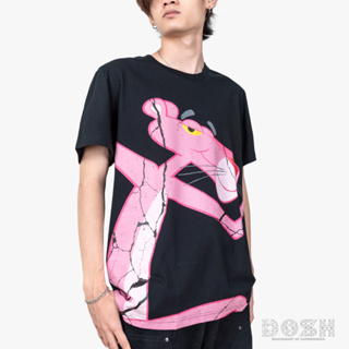 DOSH UNISEX T-SHIRTS PINK PANTHER เสื้อยืดคอกลม แขนสั้น ผู้ชาย-ผู้หญิง 9DPPMT5014-BL