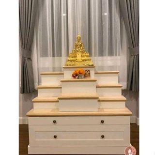 โต๊ะหมู่บูชา 9 ชั้น หิ้งพระแบบนั่งกราบ