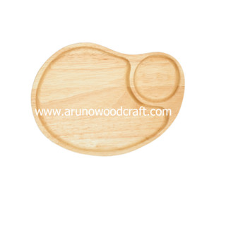 จานมะม่วงไม้ยางพารา l Rubber Wood Mango Plate