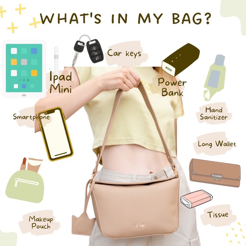 รับหิ้วของแท้จากshop-รุ่นใหม่-กระเป๋าถือ-keep-bag-รุ่น-hana-handbag