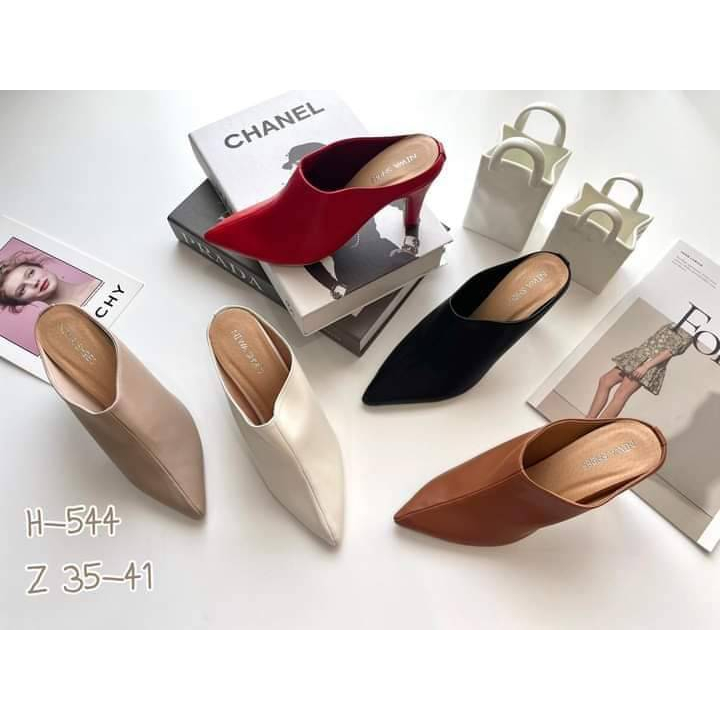 รูปภาพสินค้าแรกของNiwa shoes รองเท้าสตรี ส้นสูง รหัสB13-544 นิ่ม ใส่สบาย