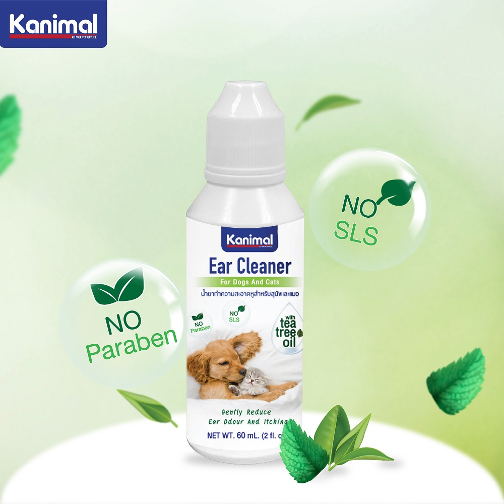[29954] Kanimal Ear Cleaner น้ำยาเช็ดหู สูตร Tea Tree Oil ลดกลิ่นอับ ...
