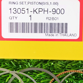 13051-KPH-900 ชุดแหวนลูกสูบ(O/S,1.00) Honda แท้ศูนย์