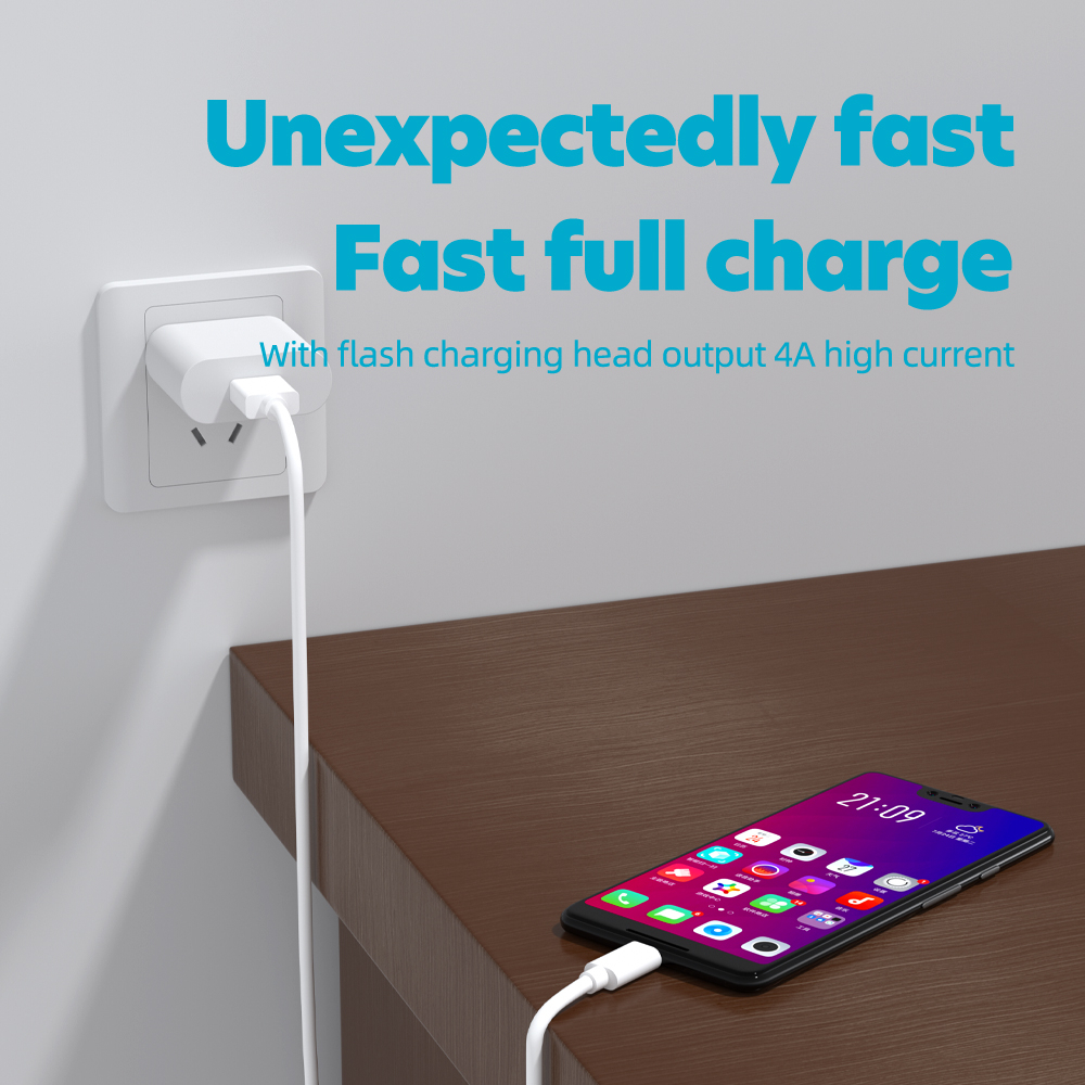 สายชาร์จ-oppo-micro-4a-vooc-โทรศัพท์มือถือ-หัวชาร์จ-fast-charging-flash-charger
