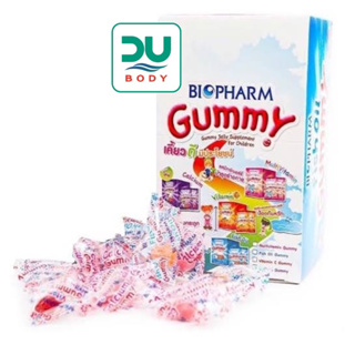 ภาพหน้าปกสินค้า(ล็อตล่าสุด 06/04/24) Biopharm Gummy (คละสี) รวมรสชาติในกล่องเดียว [>กล่องรวม 40 เม็ด<] ที่เกี่ยวข้อง