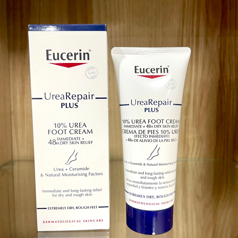 Eucerin UreaRepair PLUS 10urea foot cream 100ml ครีมบำรุงส้นเท้าสูตร