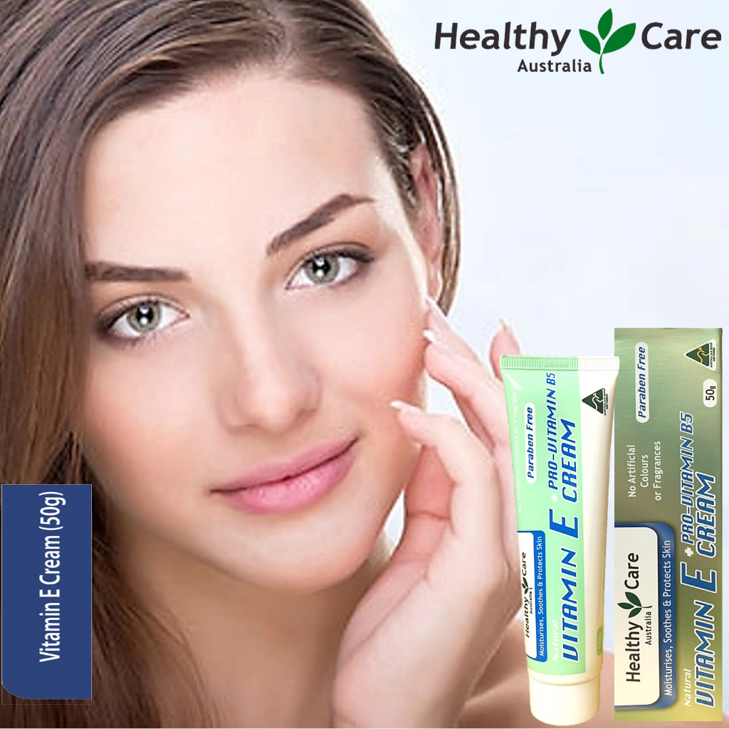 healthy-care-vitamin-e-pro-vitamin-b5-cream-50g-วิตามินอีครีม-ผสม-โปรวิตามินบี-5-ช่วยลดรอยคล้ำ-รอยแผลเป็นจางลง-50-กรัม