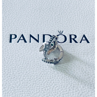 Pandora แท้💯% ต่างหูห่วง พระจันทร์ดาว Used