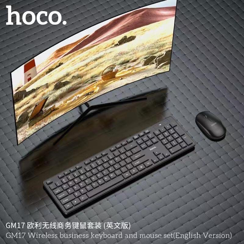 hoco-รุ่น-gm17-set-wireless-mouse-keyboard-ชุดเซ็ด-เมาส์เเละคีบอร์ดแบบไร้สาย-ราคาถูก-ของแท้-พร้อมส่ง-250466
